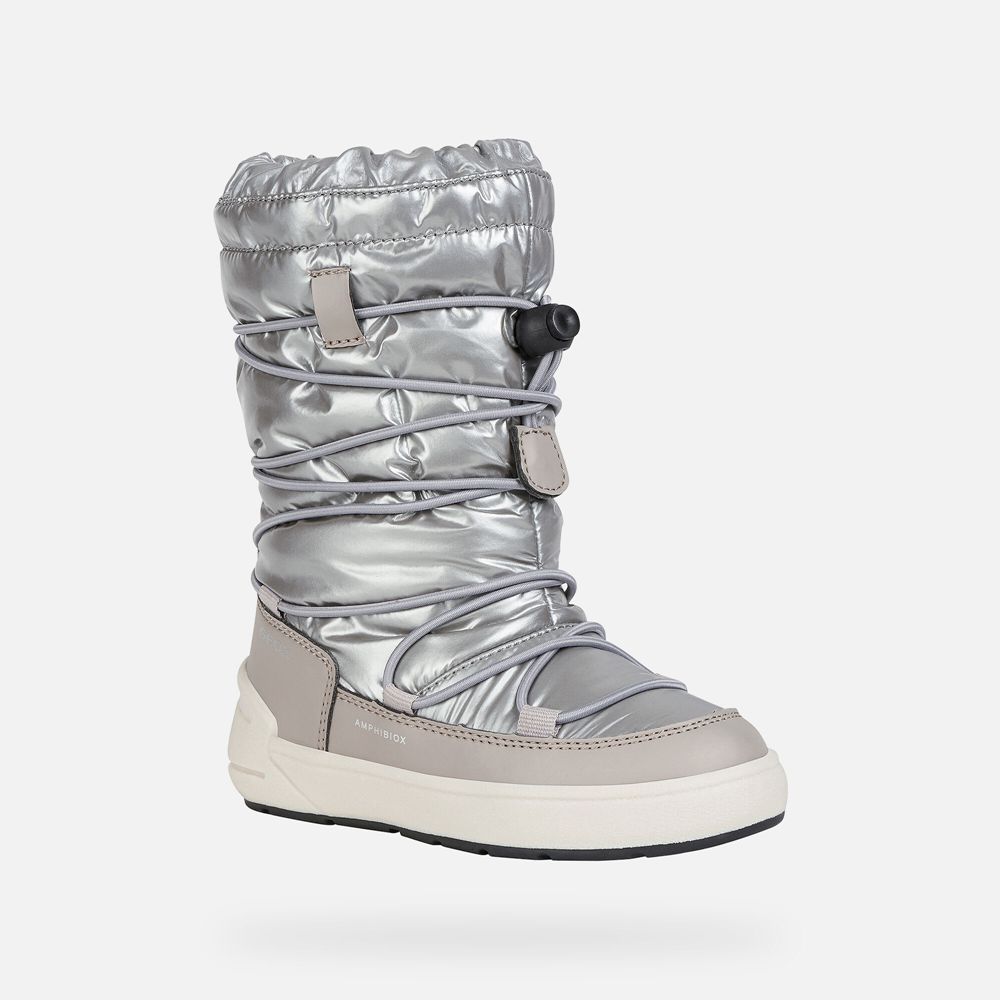 Geox Kiz Çocuk Bot Gümüş - Sleigh Abx - HRK-532741